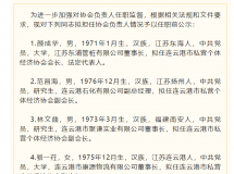 最新任前公示！